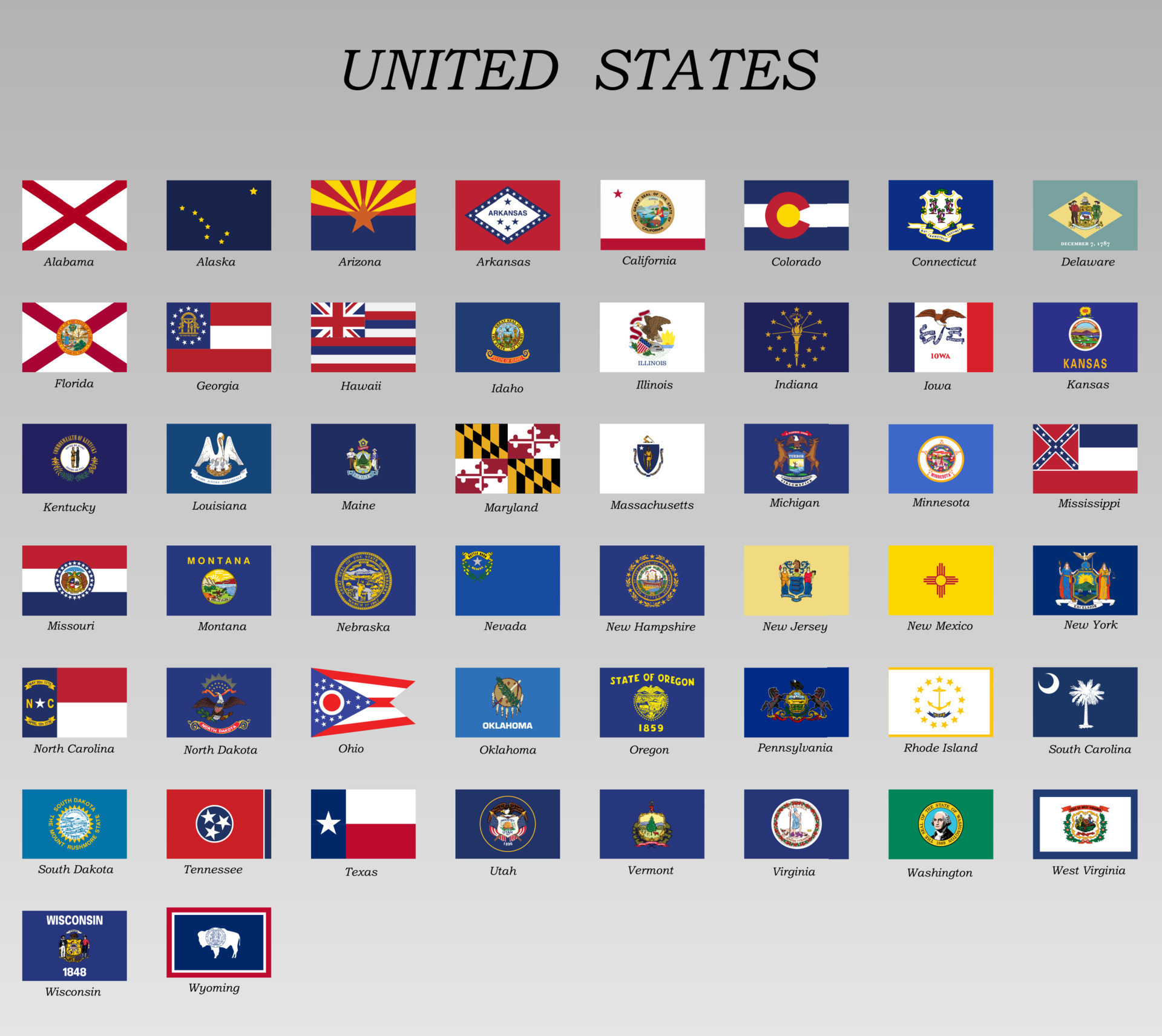 all-flags-of-states-of-the-united-states-vector